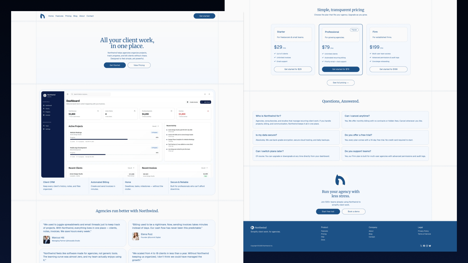Northwind Saas theme